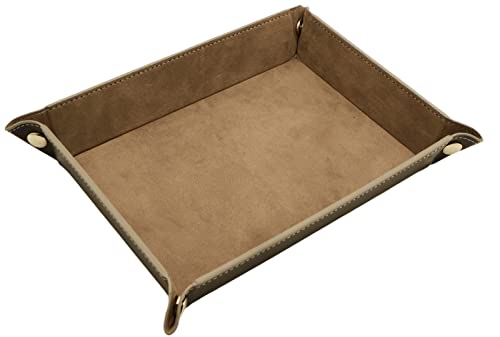 Valet Organizer - Catchall Tray for Jewelry, Wallets, Watches, Keys, Coins, Phones, Glasses - Perfect for Nightstand, Desk, Entryway - color: Gray