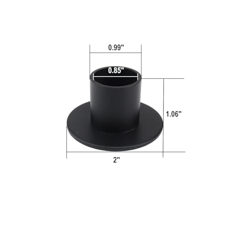 4 Pcs Black Taper Candle Holders,Retro Candlestick Holders Centerpieces for Home Decoration, Wedding Anniversary, Party, Housewarming Gifts. (Black 4pcs)