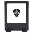 3D Floating Frame Flexible Single Medallion Medal Challenge Coin Poker Chip Guitar Piick Display Case Stand Holder Magic Suspension Box Black-Square Shape
