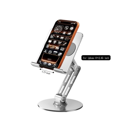 for iPad Stand Holder Adjustable Tablet Stand for Desk ，360 Rotating Metal Mount for 4-13 inch Devices, Compatible with iPad iPhone Tablet Kindle TAB Surface/Switch Holder for Desk