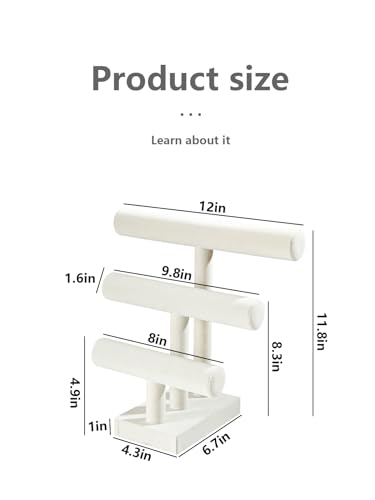 Bracelet Holder Stand,Bracelet Organizer Display for Selling,Bangle Organizer for Women,Watch Storage Holder for Men,Jewelry Business Supplies (Style 2 （Beige 3 Tier ）) - style: Style 2 （Beige 3 Tier ）