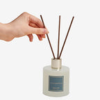 Cocorrína Premium Reed Diffuser Set with Preserved Baby's Breath & Cotton Stick Cashmere Vanilla 2 Packs, 6.7oz Scent Fragrance Oil Diffuser for Bedroom Bathroom Home Décor - size: 6.7 Ounce/2pack