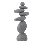 DECHOUS Large Stacked Rocks Sculpture, 16.5 Inch Tall, Resin Rock Cairn Stone Stacked Zen Garden Balanced Stone Statue for Indoor Outdoor Patio Home Meditation Decor