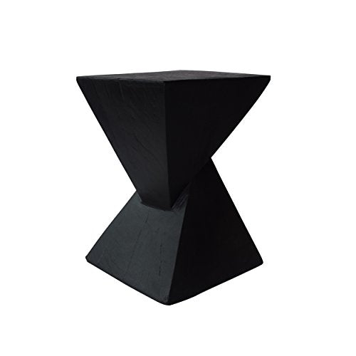 Christopher Knight Home Jerod Light-Weight Concrete Accent Table, Black - color: Black