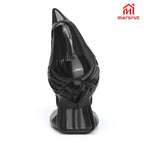 2Pcs Raven Statue Figurine, Black Crow Decor Sculpture, 2 Inch Natural Stone Creative Bird Ornament, Obsidian Crystal Stone Lucky Healing Guardian Animal Pocket Figure for Office Home Decoration Women
