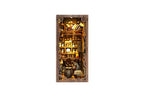 DIY Wooden Book Nook 3D kit Magic House - Booknook Book end Bookend Puzzle Bookshelf Decor LED Light