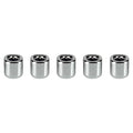 Mega Candles 5 pcs Silver 1/2 Inch Diameter Ceramic Chime Ritual Spell Candle Holders, Great for Casting Chimes, Meditation, Rituals, Spells, Vigil, Witchcraft, Wiccan Supplies - color: Silver, size: 5 Pieces