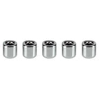 Mega Candles 5 pcs Silver 1/2 Inch Diameter Ceramic Chime Ritual Spell Candle Holders, Great for Casting Chimes, Meditation, Rituals, Spells, Vigil, Witchcraft, Wiccan Supplies - color: Silver, size: 5 Pieces