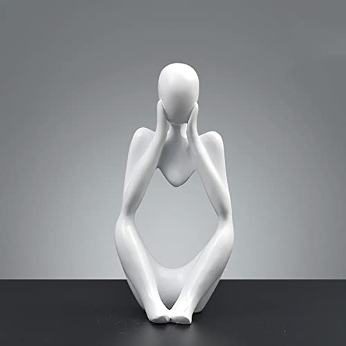 BK&MF Art Abstract Sculpture,Ornament Figurine Figurine Resin Craft Modern Creative Desk Statue for Statue Home Decoration,I - color: I