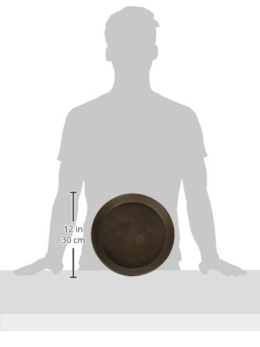 PSW Pot Collection AP30C 12-inch Plastic/Stone/Wood Composite Plant Saucer Drip Tray – No Drainage Hole (Drillable), Indoor/Outer Water Tray, Chocolate - color: Chocolate, size: 12-Inch
