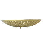 BBH Home's Handmade Gold Novelty Shaped Aluminium Tray 5.51 x 5.51 x 1.37 AMBBVK063AB2020 - color: Gold