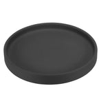 PATIKIL 6 Inch Round Ceramic Plant Saucer, Plant Saucer Tray Flower Planter Drip Tray for Indoors Outdoors Patio Balcony, Black - color: Black