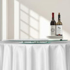 VEVOR 30 in Glass Lazy Susan Turntable, Tempered Glass Dining Table Centerpiece with 6 Rotating Wheels, 360° Smooth and Silent Spin Tabletop Rotating Tray, for Family Gatherings, Banquets & Weddings - size: 30 "
