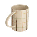 Creative Co-Op 32 Oz. Stoneware Pitcher with Checkered Pattern, Multicolor - style: Pitcher