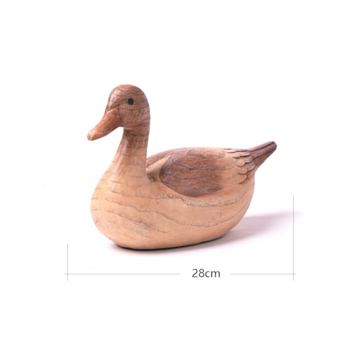 HAUCOZE Duck Statue Animal Figurine Decor Modern Home Sculpture Gift for Living Room Bedroom Table Desk 11.0 Inch