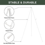 DANMO Easel Stand for Wedding Sign Poster 63'' Instant Display Floor Adjustable Metal Art Easel White