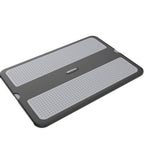 AboveTEK Portable Laptop Lap Desk w/Retractable Left/Right Mouse Pad Tray, Non-Slip Heat Shield Tablet Notebook Computer Stand Table w/Sturdy Stable Work Surface for Bed Sofa Couch or Travel