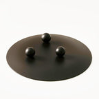 Black Nordic Creative Iron Candle Tray, Modern Minimalist Home Decor Centerpiece, Tabletop Candle Holder