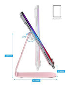 OMOTON Tablet Stand Holder Adjustable, T1 Desktop Aluminum Tablet Dock Cradle Compatible with iPad Air/Mini, iPad 10.2/9.7, iPad Pro 11/12.9, Samsung Tab and More, Rose Gold - color: Rose Gold