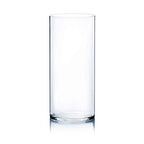 WGV Cylinder Vase, Width 7", Height 16", Clear Wide Large Diameter Flower Glassware, Floral Container, Planter Terrarium for Wedding Party Event, Home Accent Decor, 1 Piece - size: 7"x16"H
