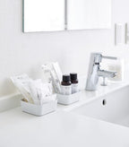 Yamazaki Home Tower Space Saving Vanity Tray - 3.5" X 3.5" - Steel - color: White, size: 3.5" x 3.5" x 1.6"