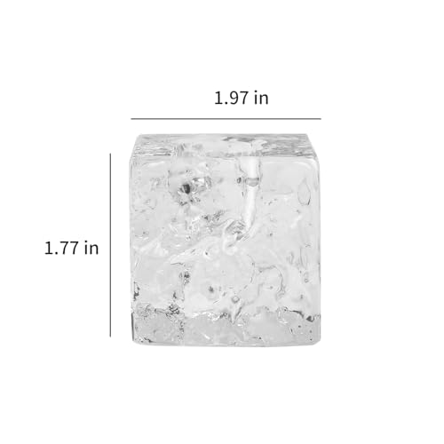 Kitcom Crystal Tea Light Candle Holders Pack of 4 for Tabletop Home Decor W1.97'' X H1.77'', Comes with Gift Box