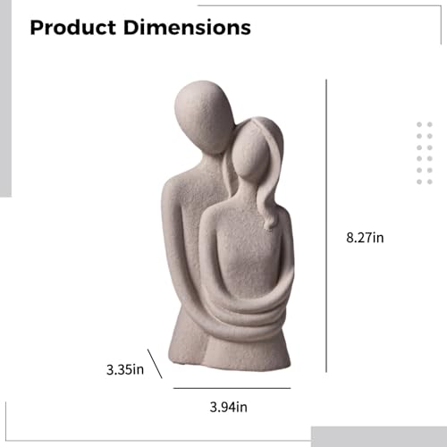 Minimalist Thinker Statue, Abstract Resin Bookshelf Decor, Artistic Sculpture for Home, Office, and Bedroom