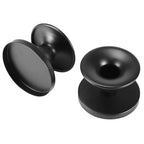 QWORK Black Metal Candle Holders for Pillar & Taper Candles, Set of 2 Small Candle Stick Holders