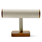 Solid Wood Bracelet Watch Organizer Display Stand T-bar Jewelry Bracelet Display - color: T shape display