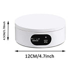 YVV Turner Cup Rotating Display Stand for Epoxy Glitter Tumbler, 360 Degree Automatic Mute Rotating Turntable for Photography Products Tumbler Making Supplies Spinner 4.72*1.77in Motorized Rotation - size: 4.72 x 1.77 inch