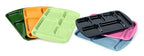 G.E.T. 6 Compartment School Cafeteria Tray, Right Handed, 10" x 15", Black (4 Pack) - color: Black, size: 10" x 15", style: 4 Pack Right Handed Trays