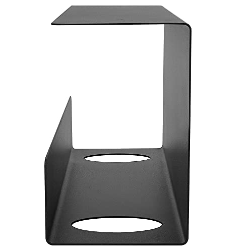 ZhiYo 16.5 Inch Sturdy Under Desk Cable Management Tray, Metal Cable Tray Under Desk, Black Table Management Basket, Wire Hider 1 Pack - size: 16.5in L - Screw-In
