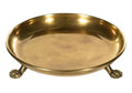 Round Clawfoot Dish — by Alice Lane Home Collection — Gold — for Home Decor, Candles, Jewelry, Perfume, Cosmetics, and Coffee Table — Size Large (Large) - size: 9.5"