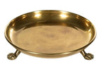 Round Clawfoot Dish — by Alice Lane Home Collection — Gold — for Home Decor, Candles, Jewelry, Perfume, Cosmetics, and Coffee Table — Size Large (Large) - size: 9.5"