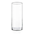 CYS EXCEL Cylinder Clear Glass Vase (H-16" D-6") | Multiple Size Choices Glass Flower Vase Centerpieces | Hurricane Floating Candle Holder Vase - size: H-16" D-6"