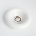 White Donut Shape Ring Dish Jewelry Tray Organizer, Ceramic Accent Tray for Vanity, Small Decorative Trinket Dish - size: Donut