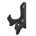 MIUPOO Wooden Display Stand,Black Wooden Photo Holder Stand, Displays Picture Frames, Decorative Plates,Desktop ornaments and Artwork Display Stand,4 Inches