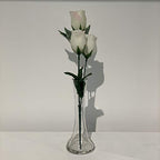 WGV Gathering Bud Vase, Width 3", Height 8", Clear Standard Concaved Hurricane Glass Floral Container Centerpiece Planter for Wedding Party Event Home Office Decor, 1 Piece - size: 3"x8"H Gathering