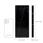 WeDoDecor Luxury Real Black Marble Bathroom Small Tray Vanity Decorative Rectangular Stone Tray for Countertops Dresser Guest Towels Holder Makeup Cologne Organizer for Toilet Tank Bathroom Accessory