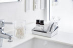 Yamazaki Home Tower Space Saving Vanity Tray - 5.25" X 7" - Steel - color: White, size: 5.3" x 6.9" x 2"