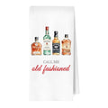 Whiskey Cocktail Kitchen Towels, Funny Cocktail Whiskey Lover Gifts Decorative Waffle Dish Towels, Call Me Old Fashioned Hand Towels, 16x24 Inches - color: Martini