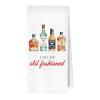 Whiskey Cocktail Kitchen Towels, Funny Cocktail Whiskey Lover Gifts Decorative Waffle Dish Towels, Call Me Old Fashioned Hand Towels, 16x24 Inches - color: Martini