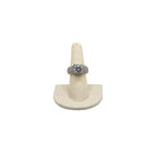 MOOCA 6 Pcs Set Beige Linen Finger Ring Display, Ring Holder Display, Jewelry Storage Jewelry Stands for Shows, 2" W x 2" H - color: Beige Linen