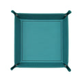 siduater Valet Tray Desktop Storage Organizer – Vegan Leather Catchall Tray Bedside Vanity Tray Nightstand Caddy Holder for Remote Controller, Watch, Keys, Phone, Wallet, Coin, Jewelry, Turquoise - color: Turquoise