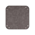 siduater Valet Tray Desktop Storage Organizer – Vegan Leather Catchall Bedside Vanity Tray Nightstand Caddy Holder for Remote Controller, Watch, Keys, Phone, Wallet, Coin, Jewelry, Stone Gray Brown - color: Stone Gray Brown