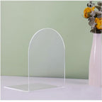 1PC Transparent Acrylic Bookends Stand Bookshelf Desktop Decorative Storage Rack Bookend Book Holder Organizer School Stationery