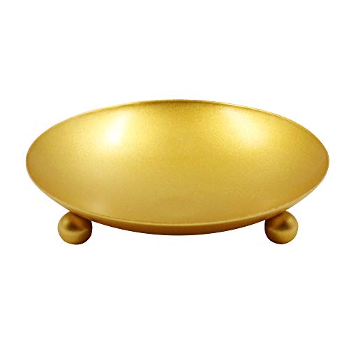 Decorative Iron Plate Candle Holder Pedestal Wax Candle Stand, Taper Candles for Candlesticks, Pillar Candle Holder for Wedding Decoration, Home Decor Bar Party (Gold) - color: Gold