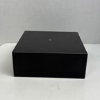 Premium Black Marble Display Base with Center Mount Hole – Polished Stone Pedestal Stand for Sculpture, Statue, Art, Awards, Lamps & Decor (6x6x2) - size: 6x6x2"