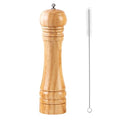 Wooden Pepper Grinder Pepper Mill Kit Manual Mills Solid with Strong Adjustable Ceramic Grinders for Grinding Spices, Cumin, Sesame, Paprika, - color: C Wood Colour Pepper Mill