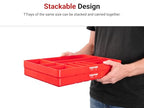 TEKTON 10-Compartment Organizer Tray (Red) | OTD11210 | Made in USA - color: Red, size: 10-Compartment